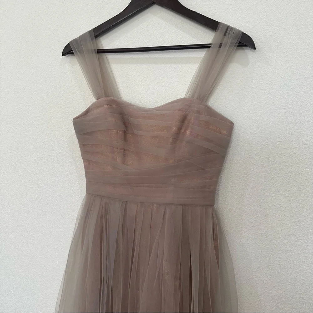 WHITE by Vera Wang metallic mesh dress - Picture 4 of 7